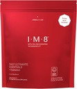 IM8 Daily Ultimate Essentials All-in-1 Multivitamin Supplement, 92 Nutrient Rich Ingredients CoQ10, Probiotici, Vitamine, Verdi, GF, Acai Mixed Berry (30 Serve, sacchetto di ricarica)