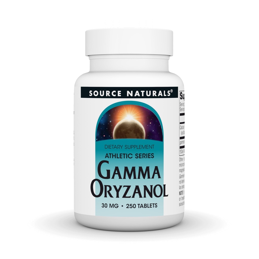 Fonte Naturals Gamma Oryzanol, Serie Atletica Supplemento alimentare, 30 MG - 250 compresse