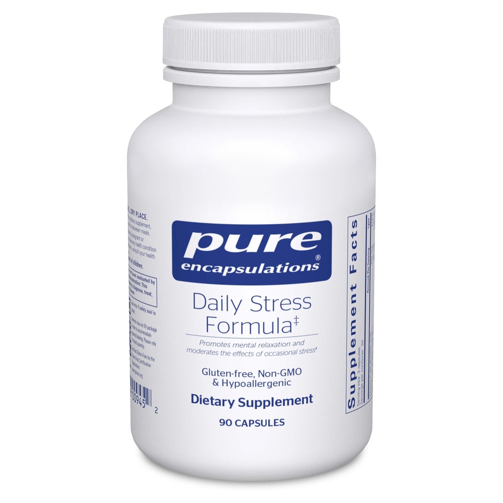 Pure Encapsulations Daily Stress Formula | Fördert Entspannung und Moderaten Die Auswirkungen des okzialen Stresss*| 90 Kapseln