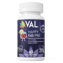 VAL Happy Kids PM – Sugar-Free Chewable Magnesium mit Melatonin | Sleep Support für Kinder | Magnesium Glycinate + Citrate + Taurate | B6, C | Fruit Punch | 60 Tabletten | Non-GMO
