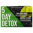 Strip 5 Day Detox Cleanse - Pulire il corpo completo | Rimuovere le tossine e le impurità indesiderate - Supporto naturale, sano di pulizia per fegato, tratto urinario, rene, sistema digestivo - 40 capsule