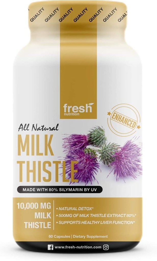 Gélules de chardon de lait (10 000 mg)