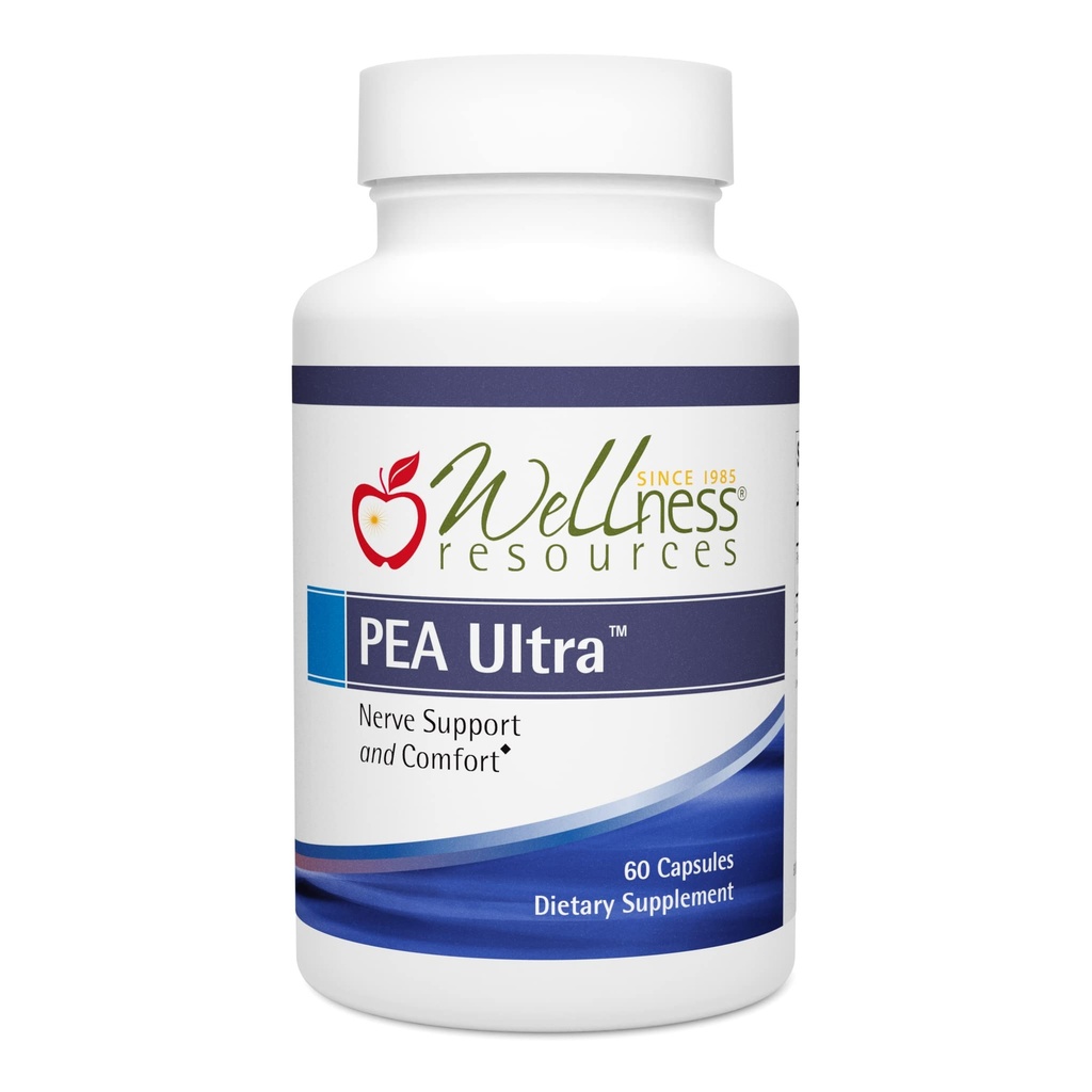 Ressources Bien-être Pea Ultra avec Levagen+ Supplément de Pea à haute absorption pour la douleur mineure, la santé articulaire, le soutien du sommeil, la santé cérébrale et le stress - Palmitoyléthanolamide 300mg, 60 Capsules
