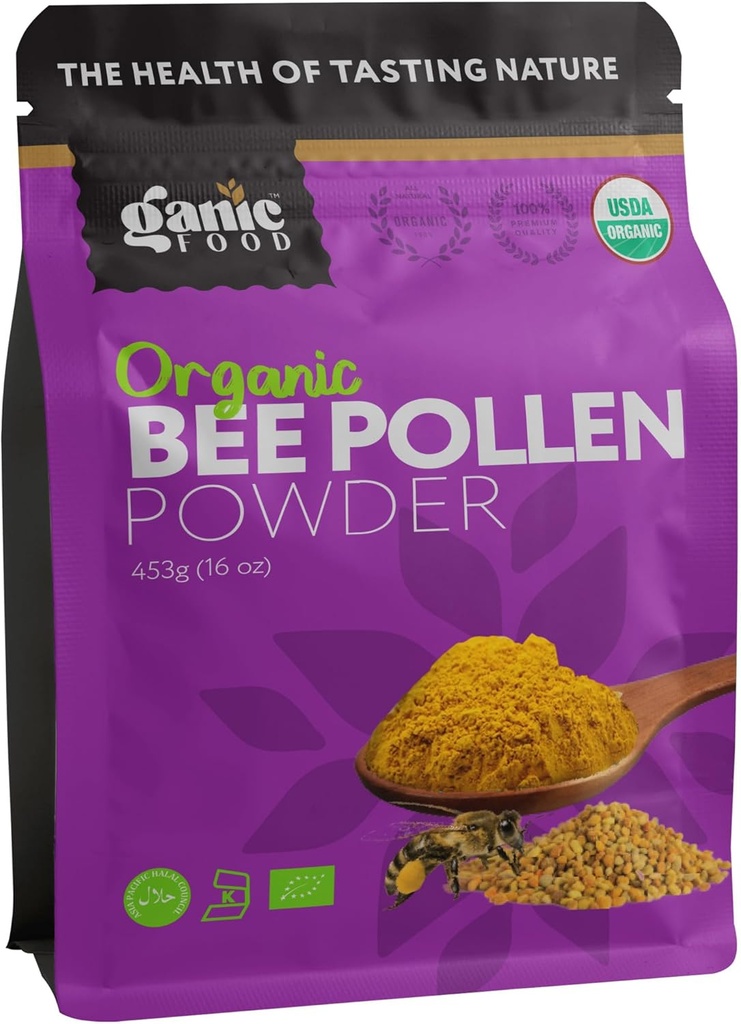 Polvere di polline di ape organica, 16 once