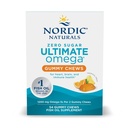 Nordic Naturals Zéro sucre Ultimate Omega Gummy Chews - Fruits tropicaux - 54 Gummy Chews - Non OGM - Bien-être optimal - 27 portions