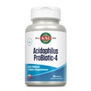 KAL Acidophilus ProBiotic-4, 500 Millionen CFUs, Four Probiotic Strains, Probiotics for Women and Men, Freeze Dried, L. acidophilus, L. bulgaricus, S. thermophilus, B. bifidum, 100 Servings, 100 VegCaps