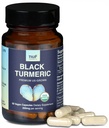 NUF- Organic Black Turmeric 350mg Capsules de végétalien à racines entières- É.-U. sans gluten - Soutien des articulations non OGM - Réponse inflammatoire saine - Fonction immunitaire appropriée