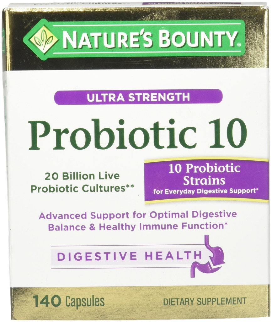 Bounty Ultra Strength Probiotique 10, 140 Capsules
