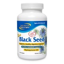NORTH AMERICAN HERB & SPICE Huile de graines noires 1000 mg - 90 Compte - Foie, vésicule et fonction intestinale - Santé cardiaque et digestive - Huile de graines noires, huile d'origan, fenouil - Non-OGM - 45 portions