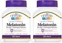 21ème siècle Melatonine 10 Mg Prolongé libération, 120 comte (paquet de 2)