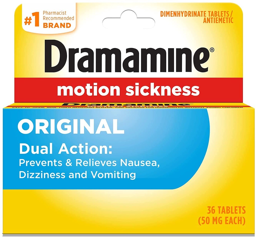 Dramamine 50mg Comprimés-36 ct par Dramamine