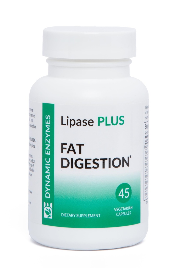 Lipase Plus - Verdauungsenzym Formel, Fatty Food Digestion, Omega Fatty Acid Absorption | 45 Count