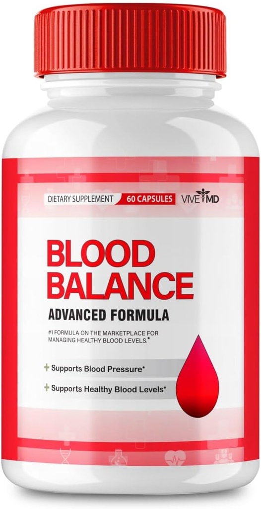Integratore di bilanciamento del sangue MD VIVE - Formula ufficiale - Integratore di bilanciamento del sangue, Forza extra con vitamina C, Polvere di radice currica, Recensioni di zinco (60 capsule)
