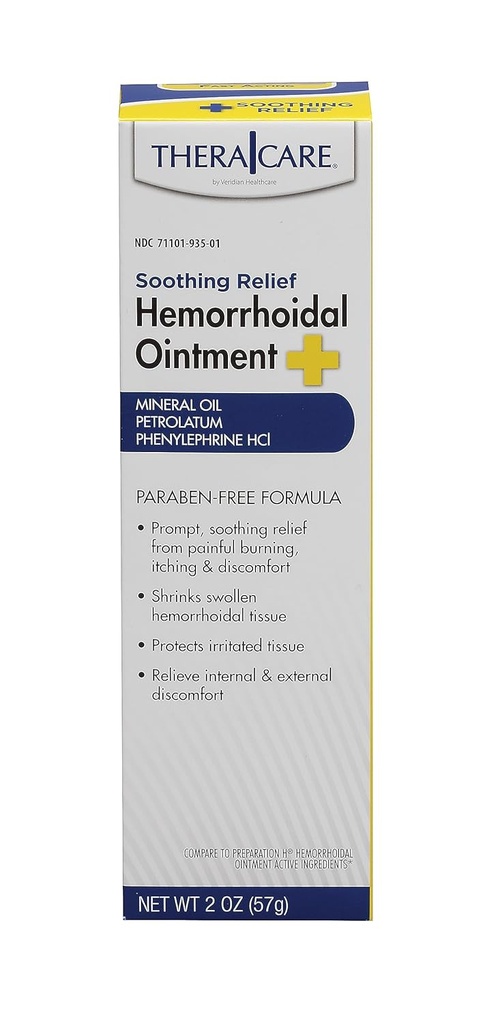 Thera Care Onguent Hémorroïdal Apaisant les démangeaisons et les brûlures.