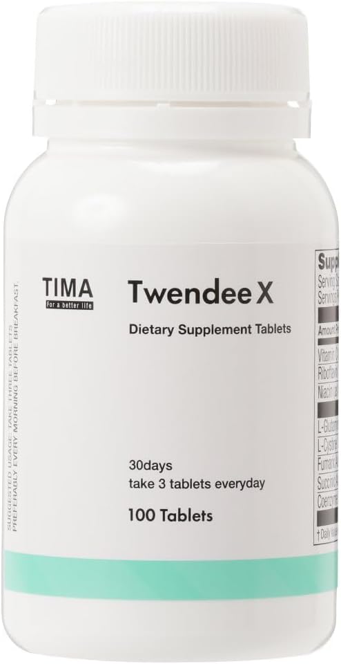 X Super Antiossidante Supplemento di 8 ingredienti attivi Vitamina B&C L-Glutamina L-Cystine Coenzyme Q10 Succinic-Acid Humaric-Acid Niacin