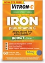 Vitron-C Ferro Supplemento Plus Vitamina C Compresse rivestite 60 ct (5 Confezione)
