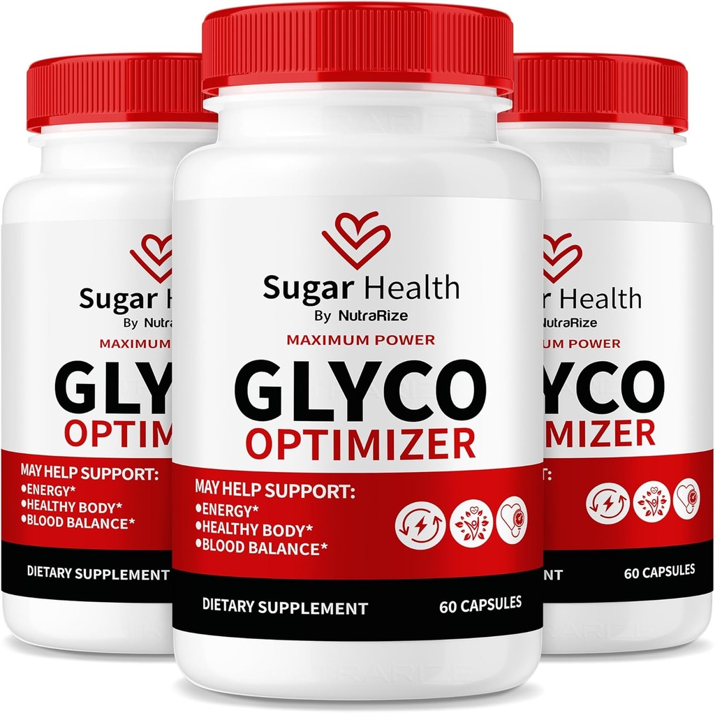 NutraRize (3 Pack) Zucchero Salute Glyco Optimizer Capsule, Premium Blood Formula per livelli sani, Tutti i supplementi naturali per sostenere il benessere generale, Official SugarHealth Recensioni (180 capsule)