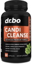 Candi Cleanse Supplément de soutien pilules - Suppléments anti-surcroissance pour les femmes et les hommes - Probiotic Complex Cleanser Contrôle d'équilibre de force supplémentaire - Capsules Origan Orégano et Acid Caprylique Oral Naturel