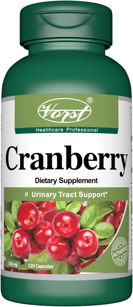 Cranberry 500mg con 12:1 Estratto di Ratio (6000 Equivalente di estratto crudo) 120 capsule | Supporto sano del tratto urinario | Supporta la digestione sana...