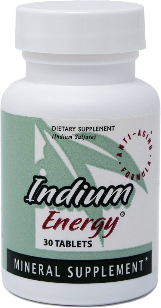 EAST PARK Research - Indium Energy - Alle natürlichen Indium Leistungsstarke Anti-Aging-Unterstützung - Hilft, Energie zu erhöhen und unterstützt Psychische Klarheit, Schlaf, Gelenke und Gesamt-Sense von Wohlbefinden (30 Zähler)