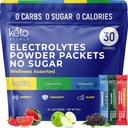 Keto Vitals Elektrolyte Pulver-Packets mit Energie, Immunität, Schlaf hinzugefügt Vorteile | Boost Energie, Stärkung Immunität, verbessern Schlaf | Zero Zucker, Zero Carb, Zero Calorie