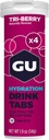 GU Energy Hydration Elektrolyt Getränke Tablets, Enhanced Endurance Sportgetränk für Laufen, Radfahren, Triathlon, 4-Count (48 Servierungen), Tri-Berry