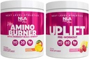 NLA pour son support d'entraînement pré/intra (comprend sa passion pour la mangue amino thermogénique et son lifting pré-entraînement à la framboise)