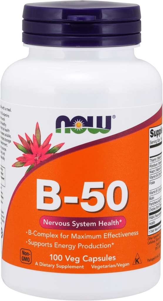 Vitamine B-50mg 100 Capsules