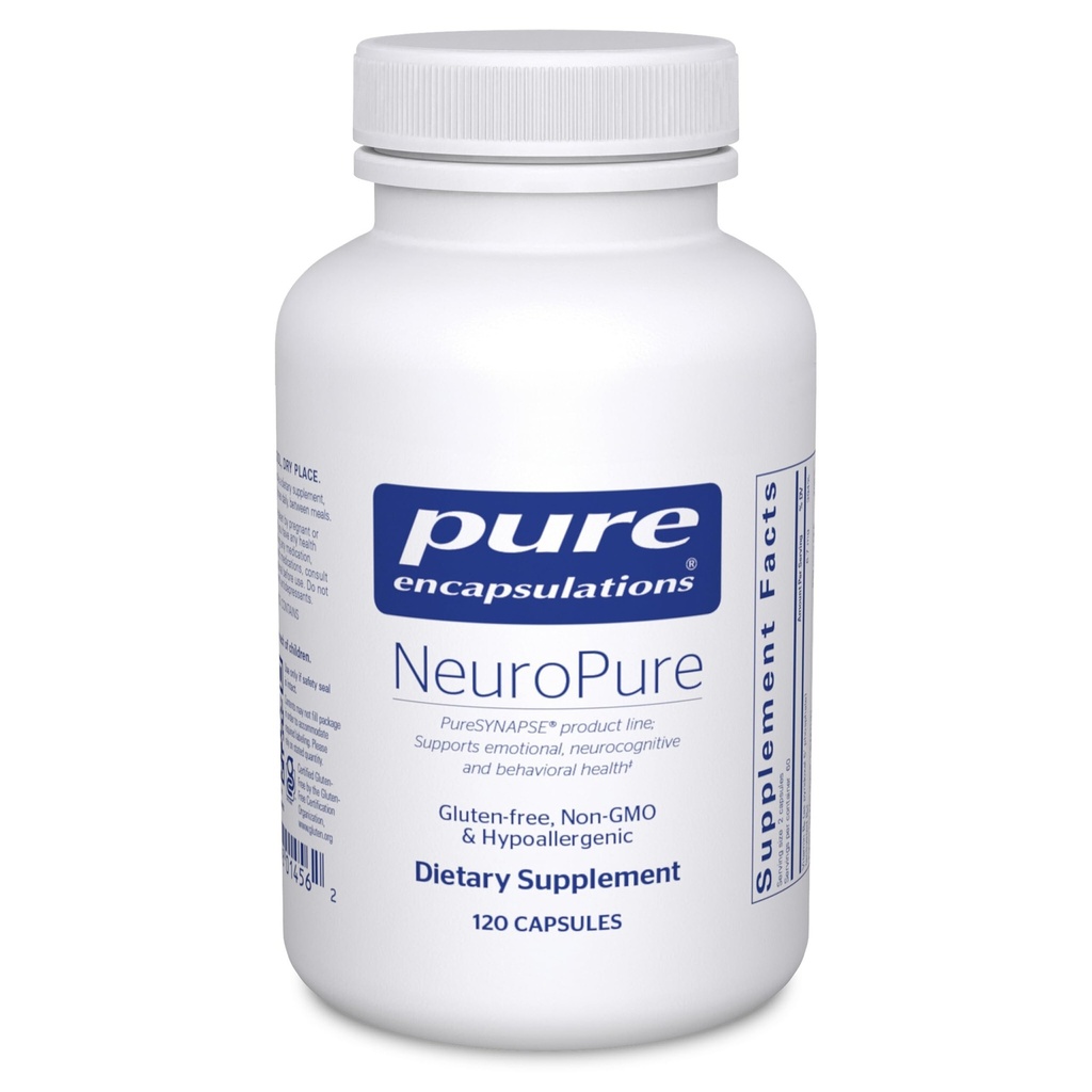 Pure Encapsulations NeuroPure | Supplemento anallergico con supporto migliorato per calma e stress sollievo | 120 capsule