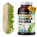 BIO KRAUTER Chanca Piedra Stone Breaker Capsule - 1200 mg Stonebreaker for Kidney Cleanse - 250 Chanca Piedra para Los Riñones Caps - Vegan Gallbladder Supplements