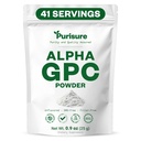 Purisure Alpha GPC Powder, 25 g, Pure Alpha GPC Choline Ergänzung für Gehirn und Fokus, CDP Choline Ergänzungen für Memory Performance & Konzentration, keine Füllstoffe, Non-GMO, Angebote 42 Portionen