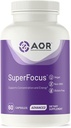 AOR, SuperFocus, Supports Concentration, Energy, Mental Alertness, Calm and Relax, Dietary Supplement, 60 Servings (60 Capsules)