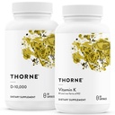 THORNE - Trousse de santé osseuse - Vitamine D3 et Vitamine K - Soutient la santé des os, des muscles des dents, de la fonction cardiovasculaire et immunitaire - 30 à 60 portions