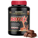 AllMAX Nutrition - ISOFLEX Poudre de protéines de lactosérum, isolat de protéines de lactosérum, 27g de protéines, chocolat, 5 livres