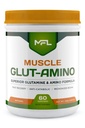 MFL Muskel Glut-Amino | Glutamin Complex | Amino Complex | 0 Zucker | Versüßt mit Stevia | All-Natural | 60 Portionen (Natural)