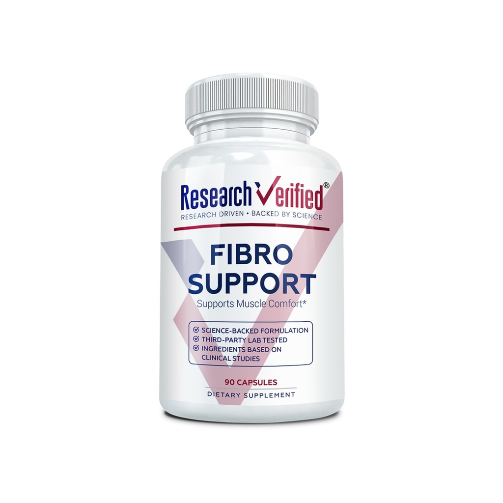 Ricerca Supporto Fibro verificato - 90 capsule - MSM, Magnesio, Vitamina D3, BioPerine - 1 mese di fornitura - Vegan