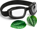 Bicchieri per occhi asciutti 3D con Moisture Pads e Cuscino morbido confortevole – Maschere per occhi asciutte in silicone idratanti con disegno da camera idratante, Universal Fit per uso quotidiano e notturno (trasparente)