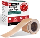 Protégez les feuilles de cicatrice de silicone de vie 1,6" x 118" Roll-3M - Bandes de cicatrices de grade médical pour l'enlèvement de la bouffée kéloïde - Bandes de cicatrices de ruban de silicone réutilisables, Patchs pour cicatrices chirurgicales, section C