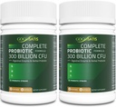 Probiotiques pour les femmes et les hommes, 300 milliards CFU 11 souches, Acidophilus Probiotique supplément avec des enzymes à base de plantes biologiques et digestives plateau stable pour la digestion et le soutien immunitaire 120 Compte