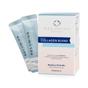 Relumins Marine Collagen Powder Drink Mix - Peptide di collagene con Glutathione, The verde, CoQ10, & Acido ialuronico Boosts Smooth Glowing Skin - 20 Sachets di polvere x Blueberry aromaed + 2 Sachets gratuiti