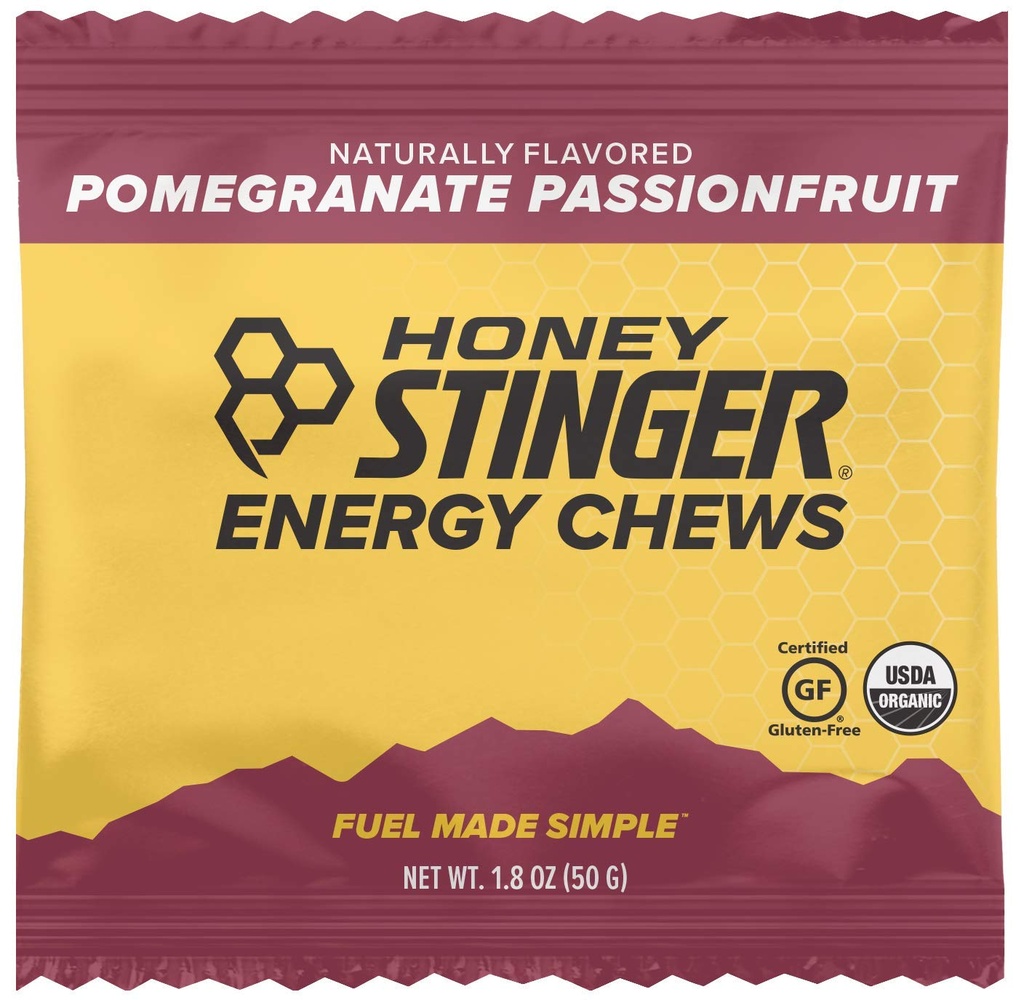 Miel Stinger Énergie Biologique Chews, grenades Passionfruit, 1.8 Once