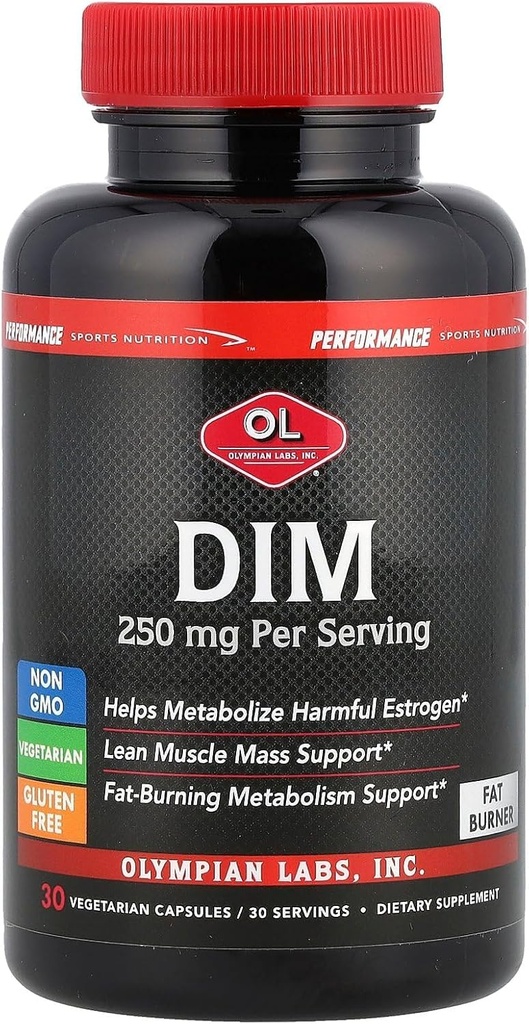 Olympian Labs Performance DIM Supplemento 250mg - DIM Diindolylmethane 30 capsule (30 giorni di alimentazione)