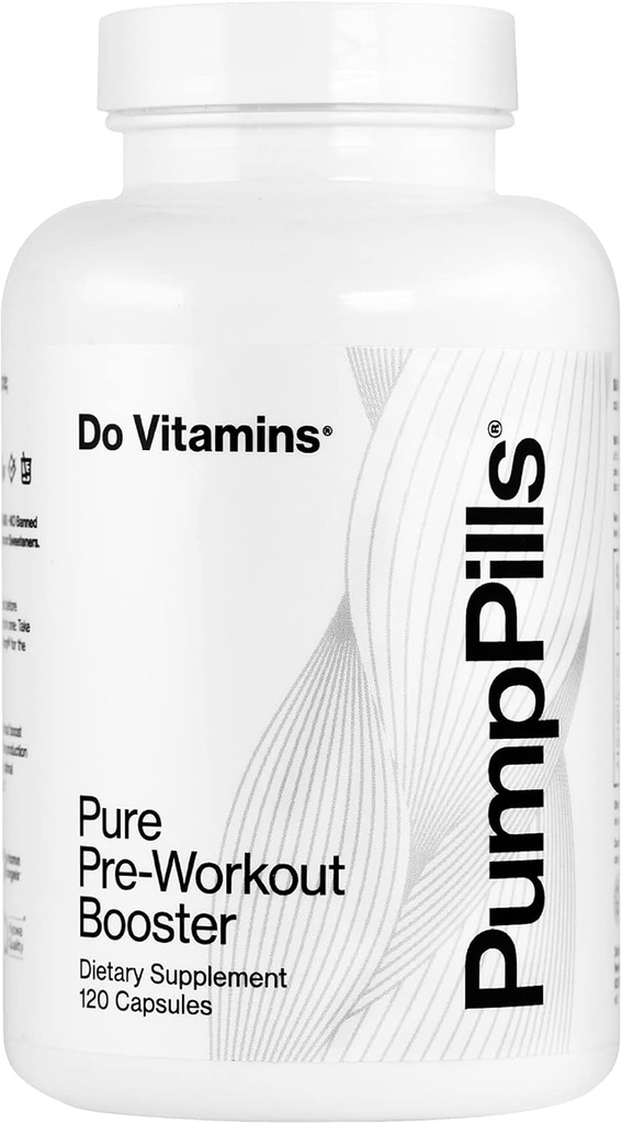 PompePills Nitric Oxide Integratori per Uomini e Donne - L Citrullina L Arginina Supplemento - Stimulant Free Pre Workout Pills - Nitric Oxide Booster - Vegan, Paleo, Keto (120 capsule)