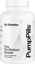 PumpPills Nitric Oxid Ergänzungen für Männer und Frauen - L Citrulline L Arginine Ergänzung - Stimulant freie Vor-Workout Pillen - Nitric Oxide Booster - Vegan, Paleo, Keto (120 Kapseln)
