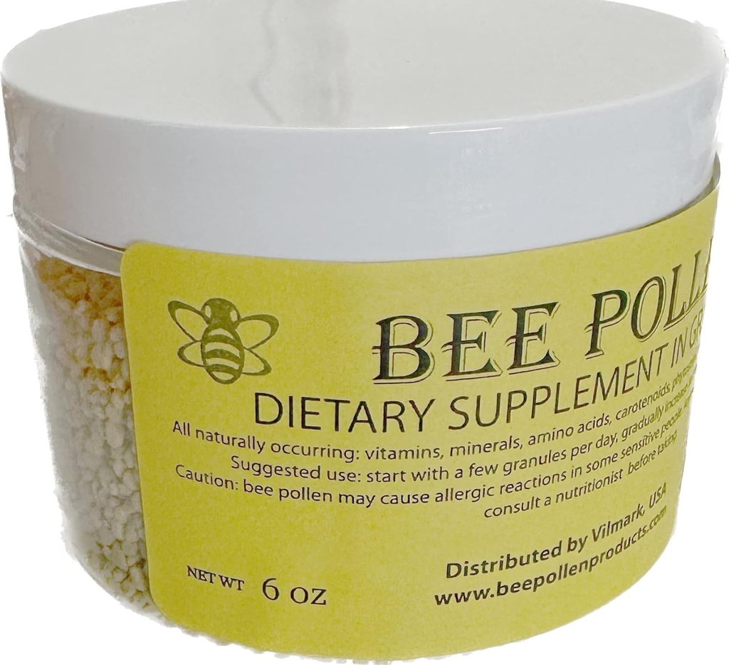 6 oz BEE Pollen 100% reine natürliche nicht verarbeitete Bienen Pollen Granulate 6 oz in jar