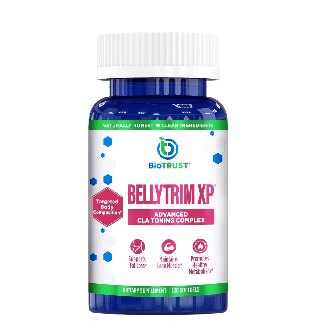 BioTrust BellyTrim XP Supplément de tonification CLA avancé, acide linoléique conjugué (60 portions)