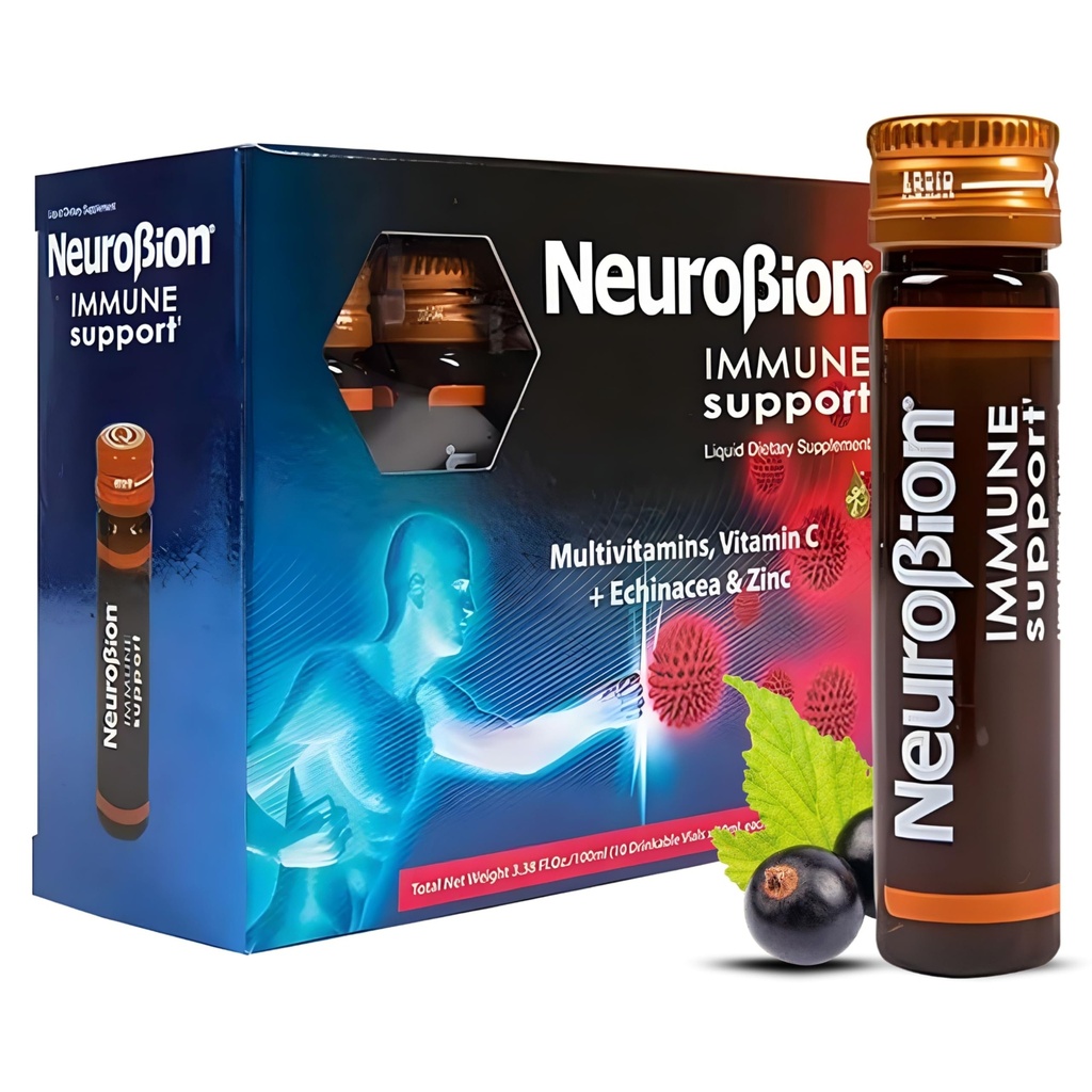 Support immunitaire neurobion avec Echinacea et Zinc 10 flacons x 10 ml