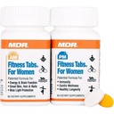 MDR Fitness Tabs Patentiertes Multivitamin für Frauen fördert ATP und NAD zur Unterstützung von Energie und Fitness - AM/PM Formeln - 2 Monate Versorgung