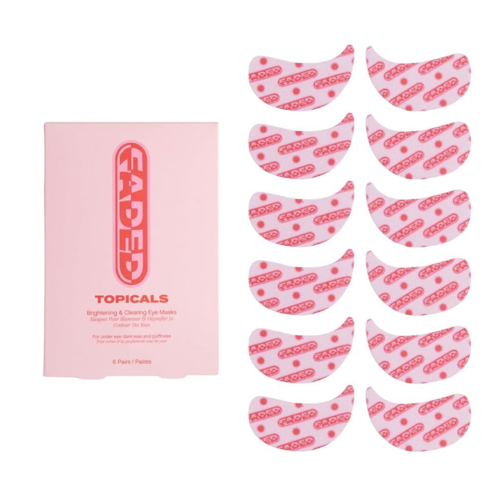 Themen Faded Brightening Under Eye Masks | Revitalizing Patches to Depuff, Hydrate und Illuminate | Diminishes Dark Circles and Fine Lines | Made with Kojic Acid, Caffeine & Niacinamide