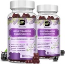 (2 Pack) Glucosamine Chondroitin Gummies, Extra Strength Joint Support Supplement with MSM & Elderberry for Mobility & Flexibility, Antiossidant Support for Men & Women, 120 Gummies